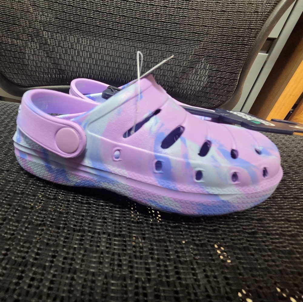 Vibrant Kids Clogs in Purple, Pink and Blue
